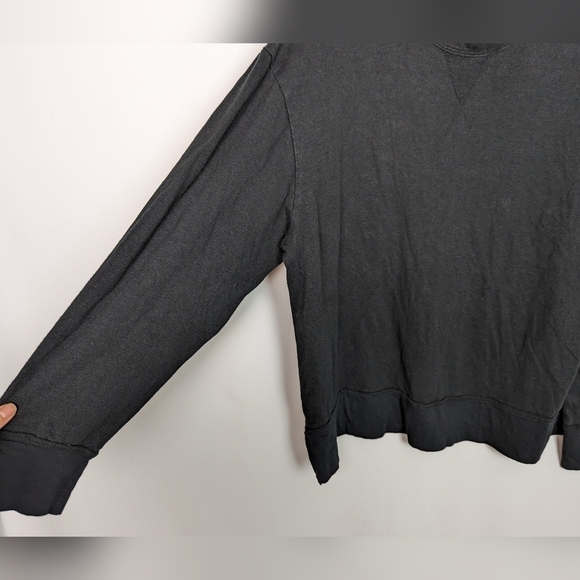 Mr Completely sz XL Reversible Front Crewneck Pullover Sweater Sweatshirt Black - Picture 9 of 14